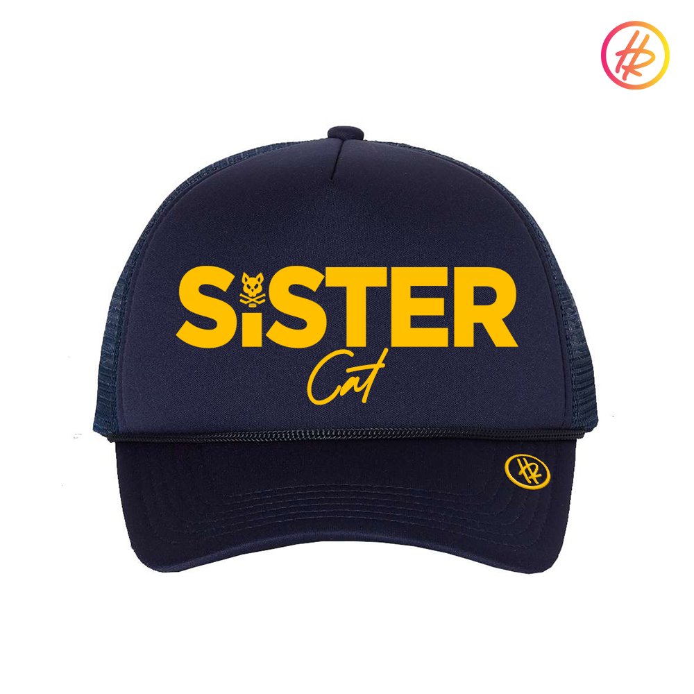 2014 TODDLER - AZ Bobcats + Hatty Ratty™ - Foam Trucker - SISTER CAT - Navy w/Gold