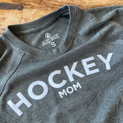 Hockey Mom Shortsleeve Crewneck Sweatshirt