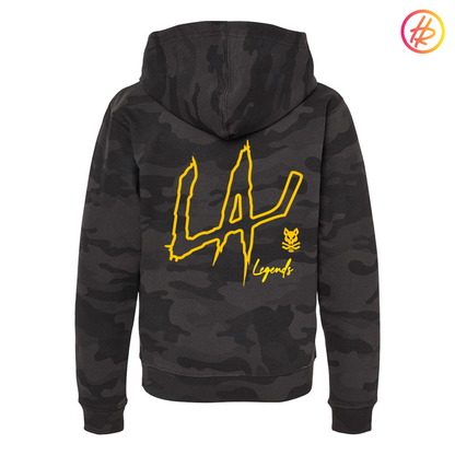 LA LEGENDS TEAM + Hatty Ratty™ LA Hoodie - Black Camo - YOUTH