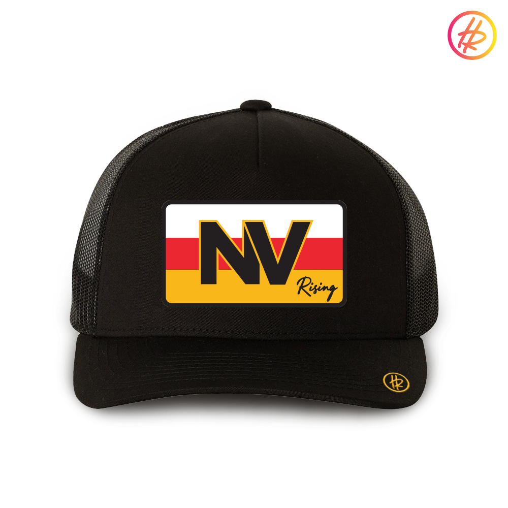 NV Rising Striped Patch Cotton Trucker - YOUTH