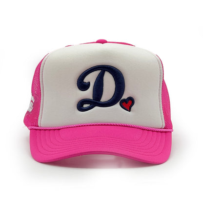 Team Dani - Foam Front Trucker - Neon Pink & White