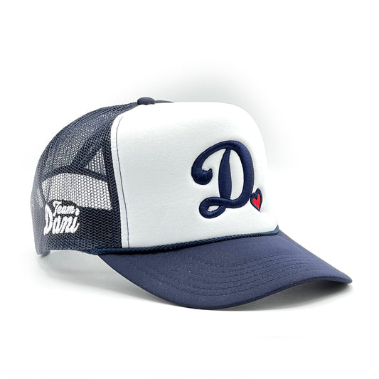 Team Dani - Foam Front Trucker - Navy & White
