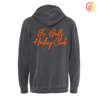 Hatty Ratty™ + Jr. Gulls Script Pigment Dyed Hoodie