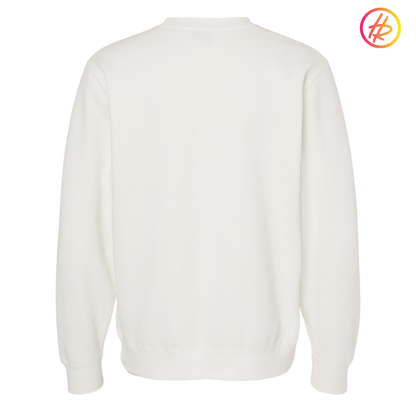 Hatty Ratty™ + MOUNT SI ARCHED Pigment Dyed Crewneck - White