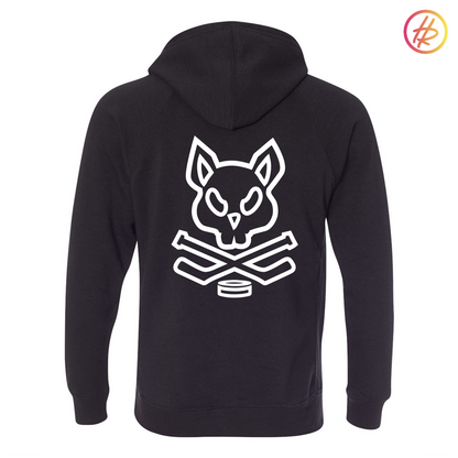 Jr. Kings + Hatty Ratty - Raglan Hoodie - Adult - Black