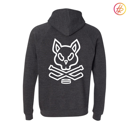 Jr. Kings + Hatty Ratty - Raglan Hoodie - Adult - Carbon