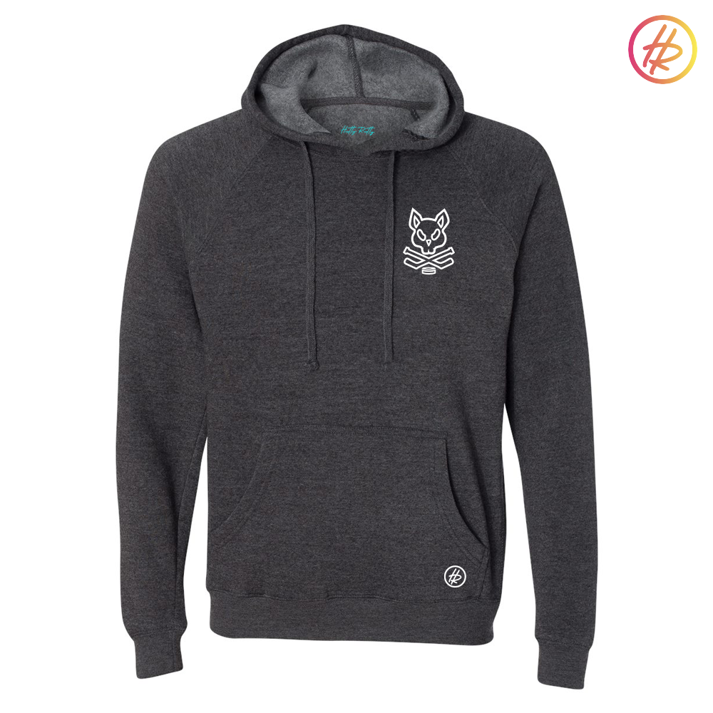 Jr. Kings + Hatty Ratty - Raglan Hoodie - Adult - Carbon