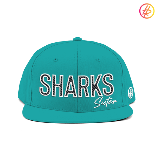 Jr. Sharks + Hatty Ratty™ -Sister "SHARKS" - Teal