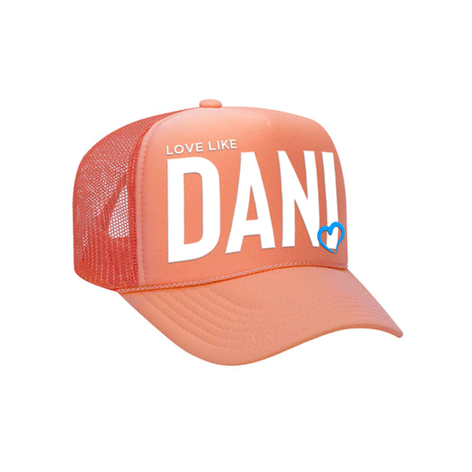 Love Like DANI - Foam Front Trucker - Coral