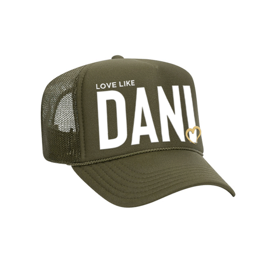 Love Like DANI - Foam Front Trucker - Olive