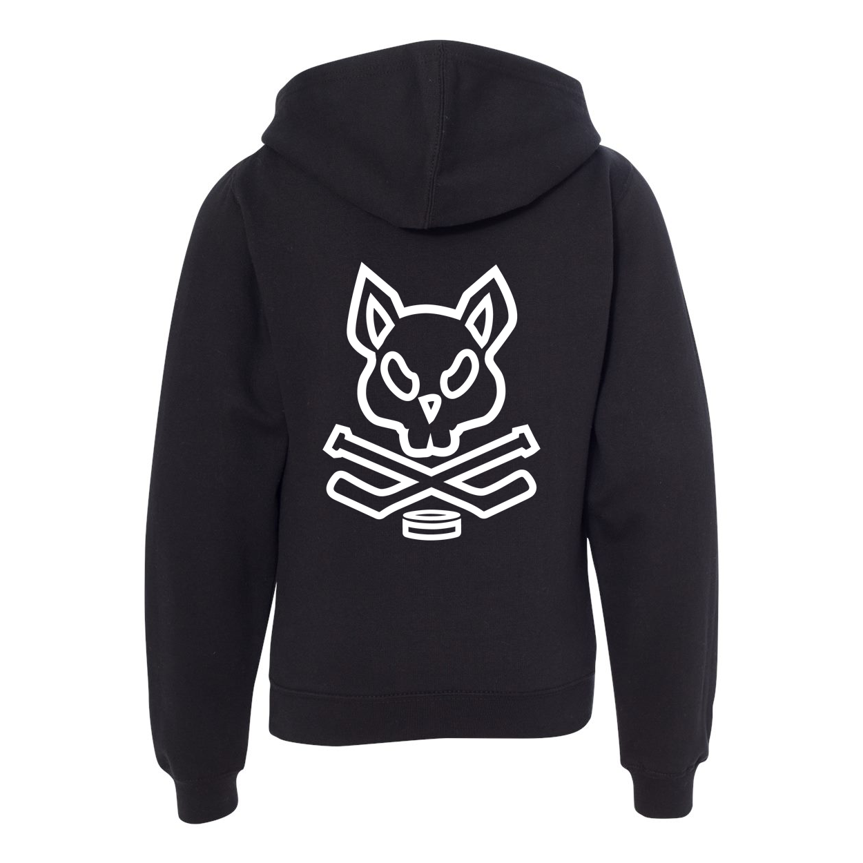 Youth Rink Rat Hoodie - Black and White