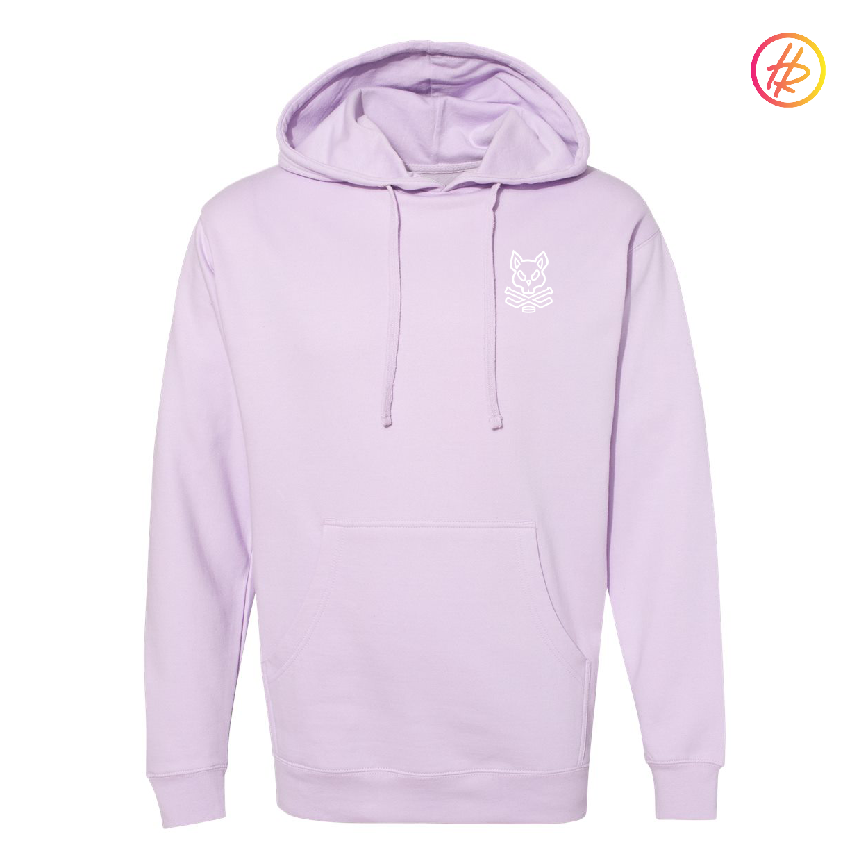 Adult Rink Rat Hoodie - Lavender & White