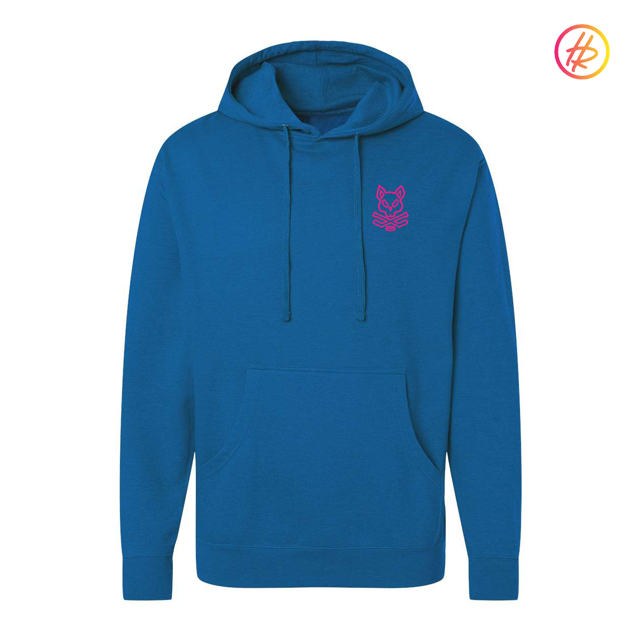 Adult Rink Rat Hoodie - Royal & Neon Pink