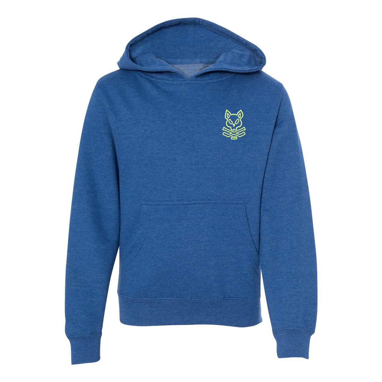 Youth Rink Rat Hoodie - Royal and Yellow